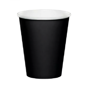 Vaso de cartón negro